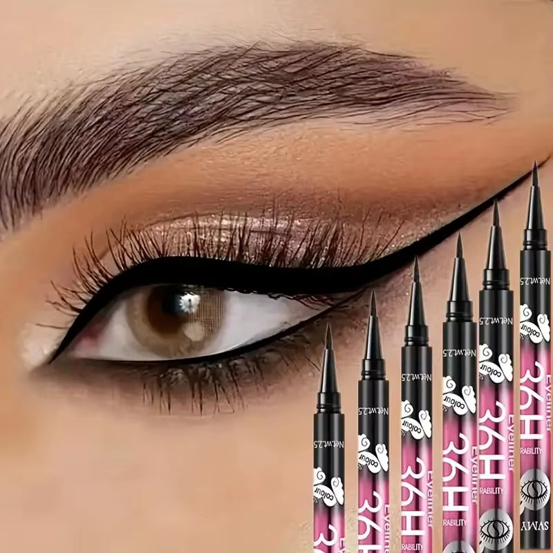 3Pcs/5Pcs Waterproof Black Eyeliner Pencils-Smudge-Proof, Long-Lasting &Beginner-Friendly Eye Makeup