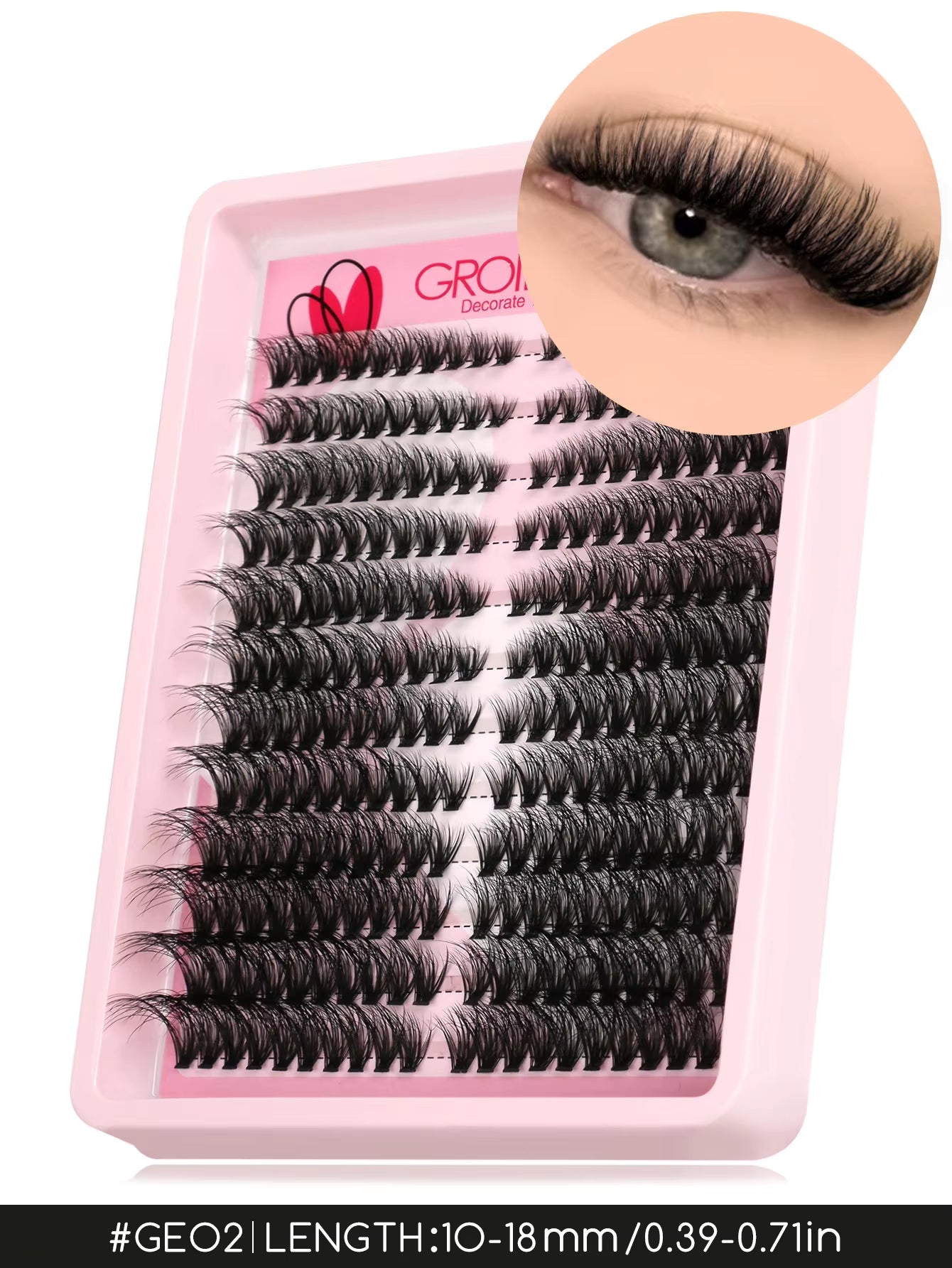 Lashes Clusters Cat Eyelashes Wispy Individual Lashes Extensions Volume Fluffy Clusters Lashes DIY Eyelashes Makeup