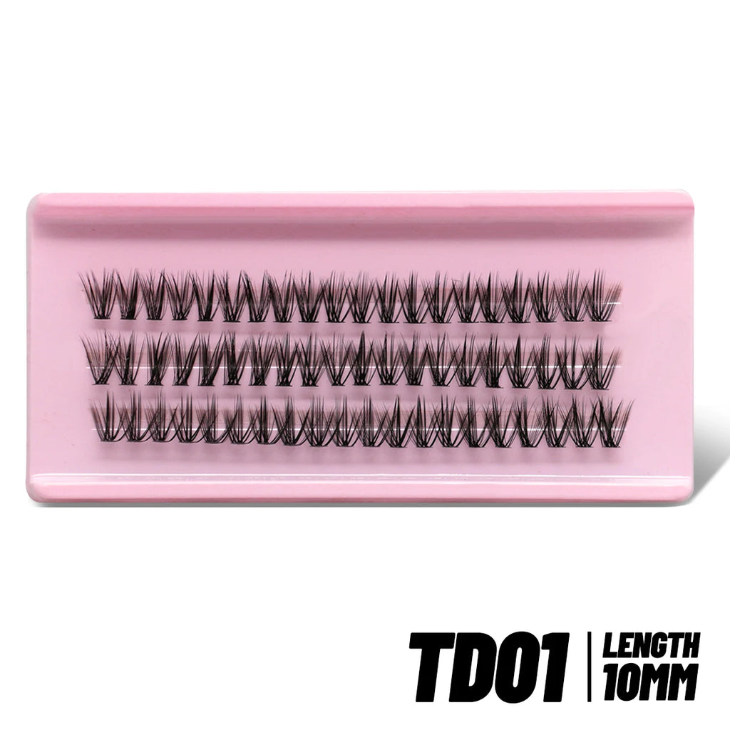 Lashes Clusters Cat Eyelashes Wispy Individual Lashes Extensions Volume Fluffy Clusters Lashes DIY Eyelashes Makeup