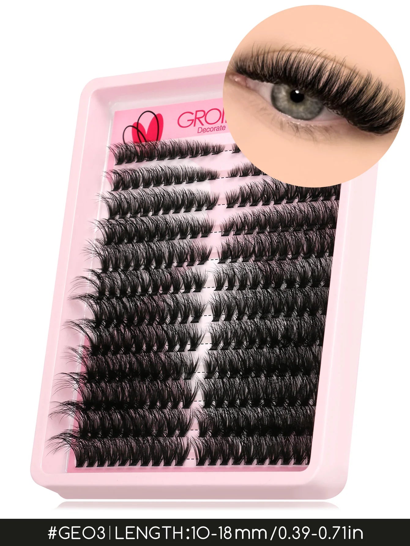 Lashes Clusters Cat Eyelashes Wispy Individual Lashes Extensions Volume Fluffy Clusters Lashes DIY Eyelashes Makeup