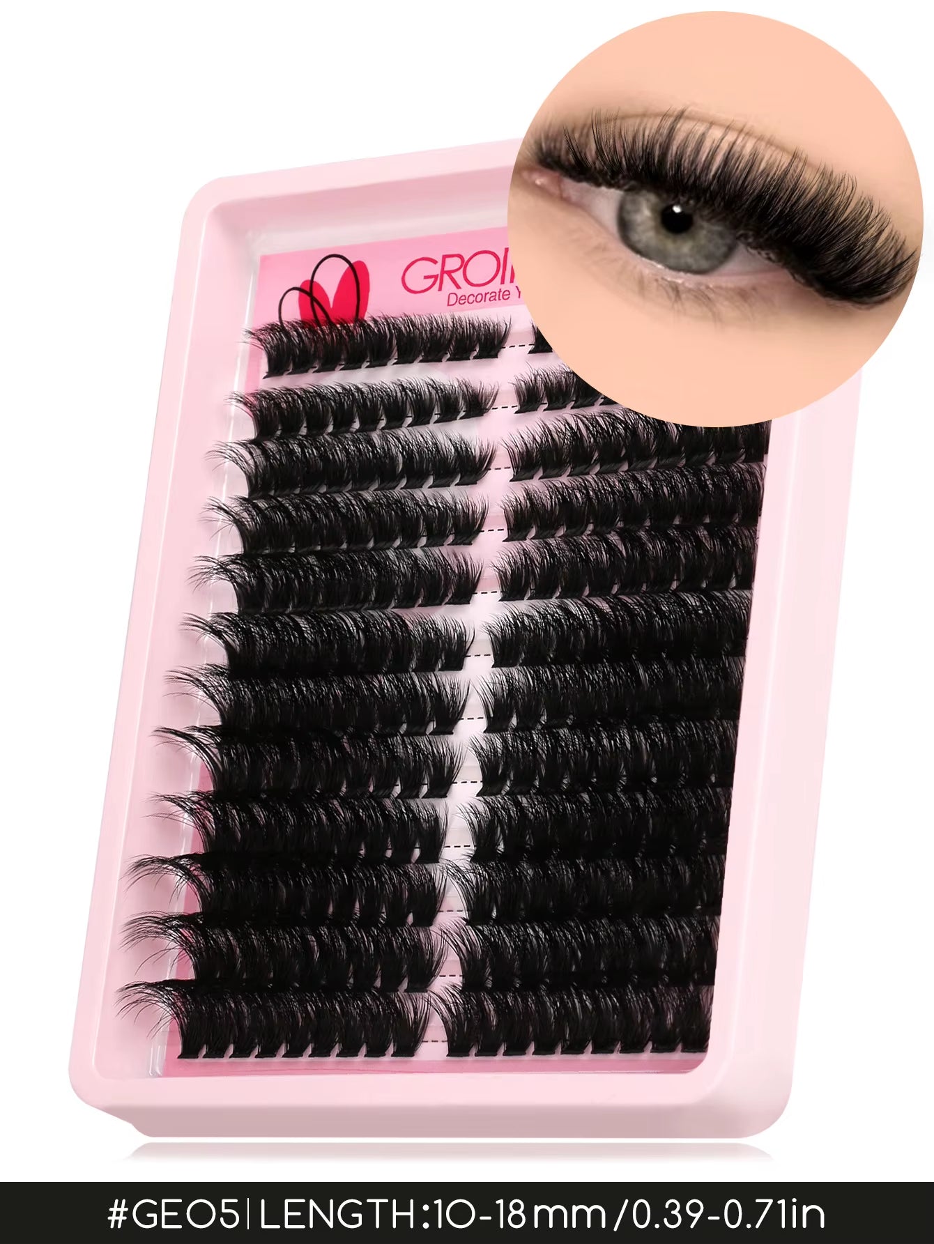 Lashes Clusters Cat Eyelashes Wispy Individual Lashes Extensions Volume Fluffy Clusters Lashes DIY Eyelashes Makeup
