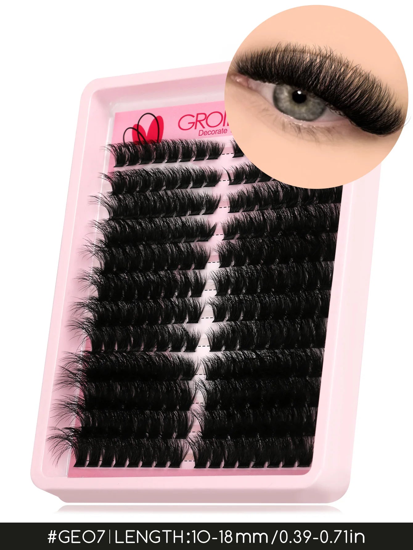 Lashes Clusters Cat Eyelashes Wispy Individual Lashes Extensions Volume Fluffy Clusters Lashes DIY Eyelashes Makeup