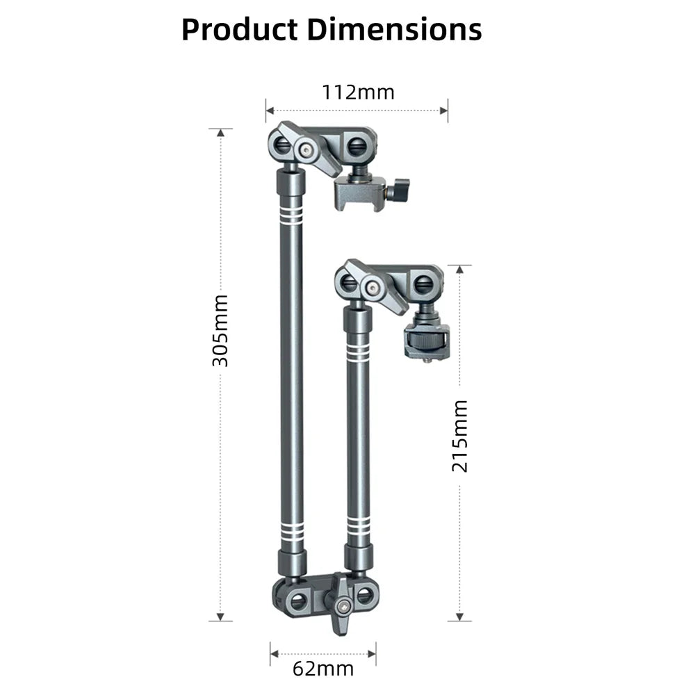 360 Rotating Photography Tripod Aluminum Phone Overhead Stand Desktop Tripod for Djl Pocket 3 Shooting Recording Video