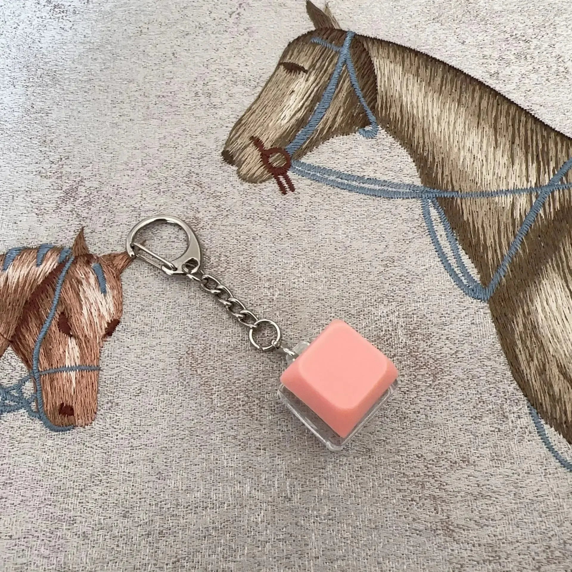 New Stress Anxiety Relief Keyboard Keychain Four Finger Button for Office Home Adults Kid Decompression Clicker Hot Gadget Gifts