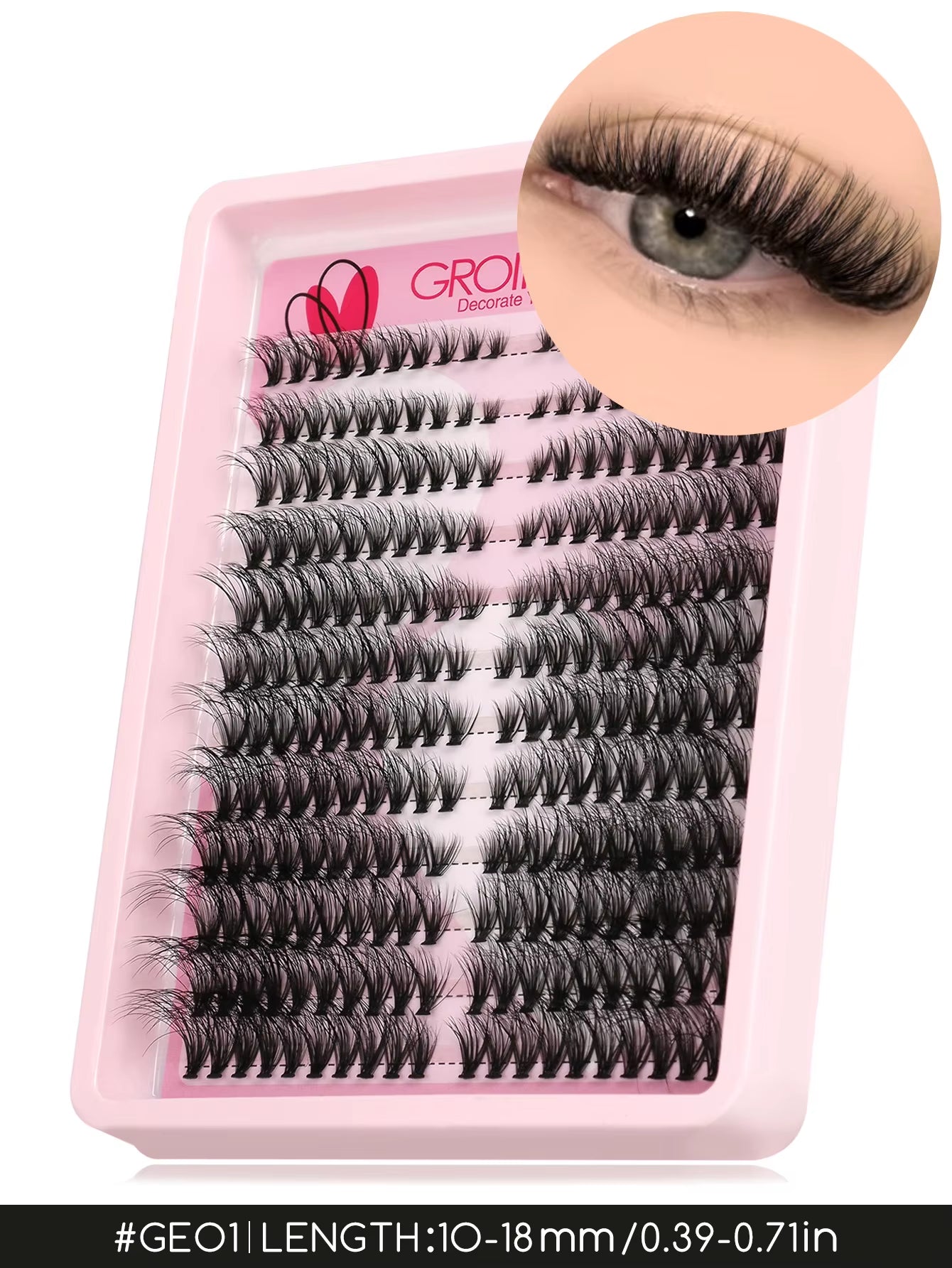 Lashes Clusters Cat Eyelashes Wispy Individual Lashes Extensions Volume Fluffy Clusters Lashes DIY Eyelashes Makeup